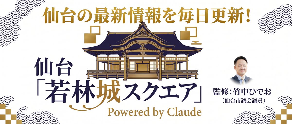 仙台「若林城スクエア」Powered by Claude・監修：竹中ひでお（仙台市議会議員）